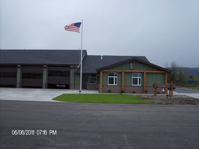 Cheadle Fire Station:  Finished Project, Site Design Lebanon Fire Department Cheadle Lake Fire Station (2009) 